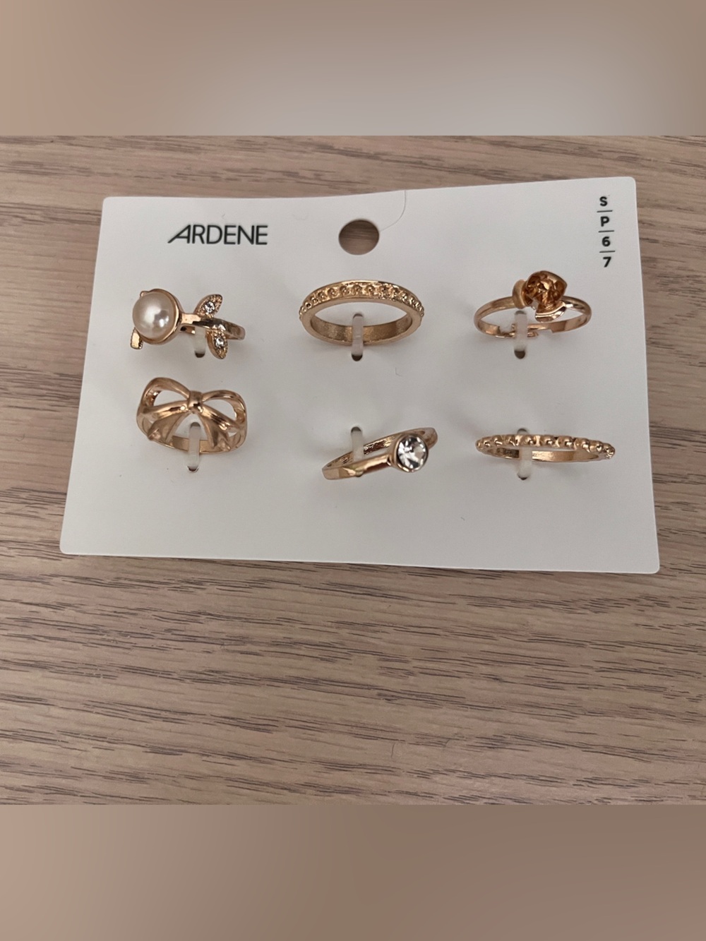 Brand New Ardene Gold-Tone Ring Set